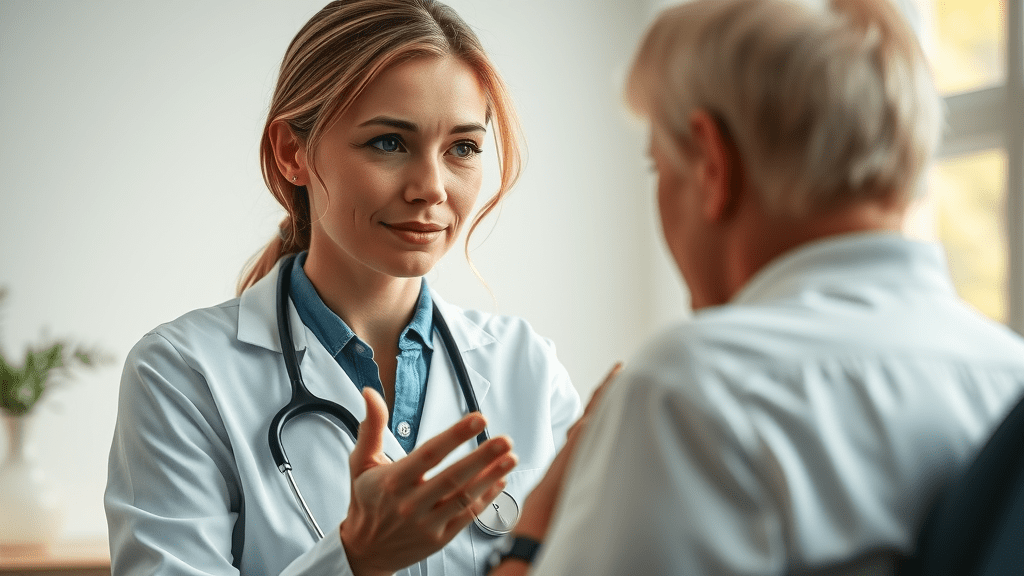 Compassionate holistic doctor Sherry Wachter guiding patient through holistic healing approach