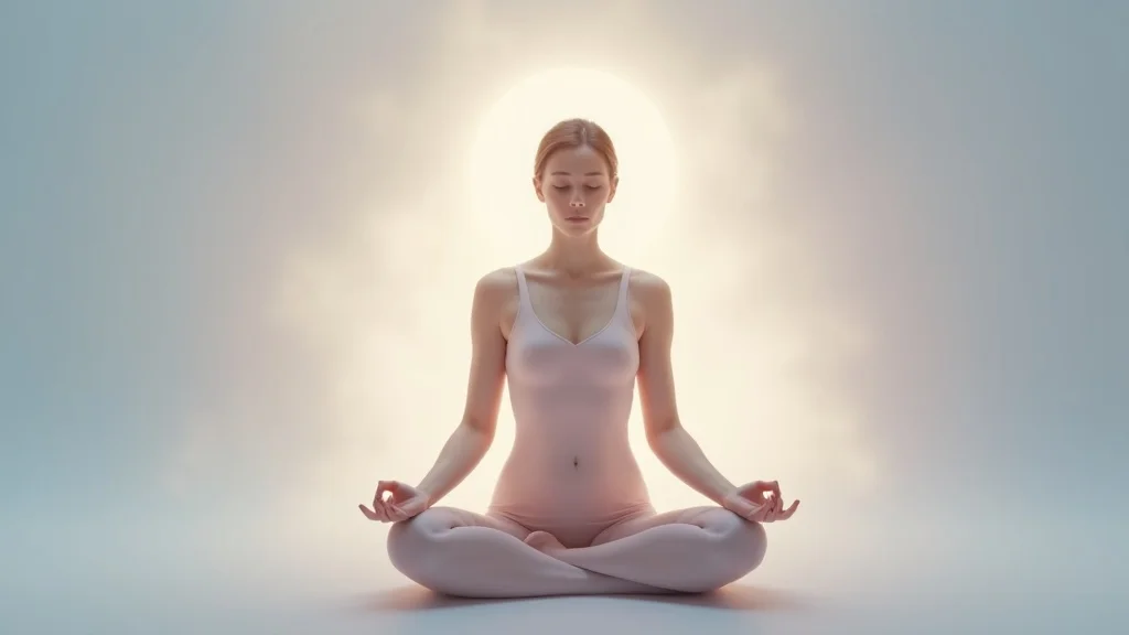 Holistic healing whole-person wellness illustration radiating light