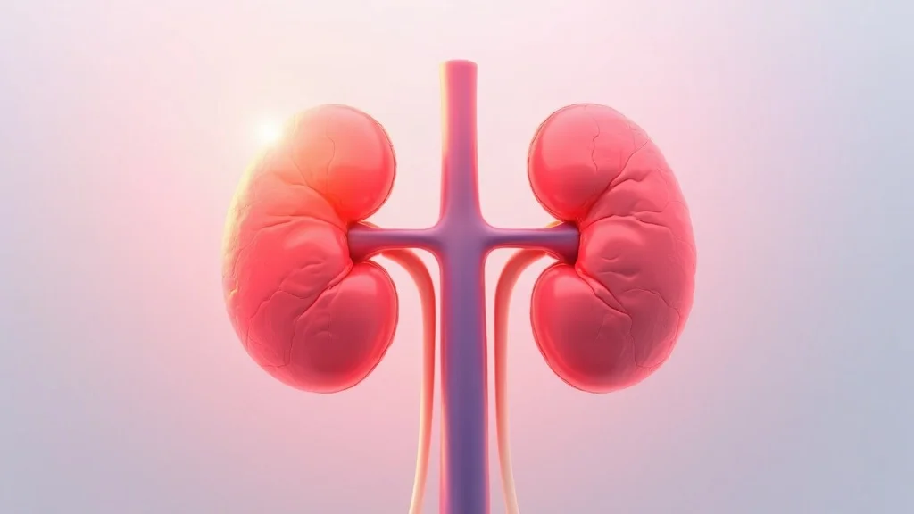 Medical diagram showing human liver and kidneys and how they filter toxins, supporting detoxification and reducing chronic fatigue.