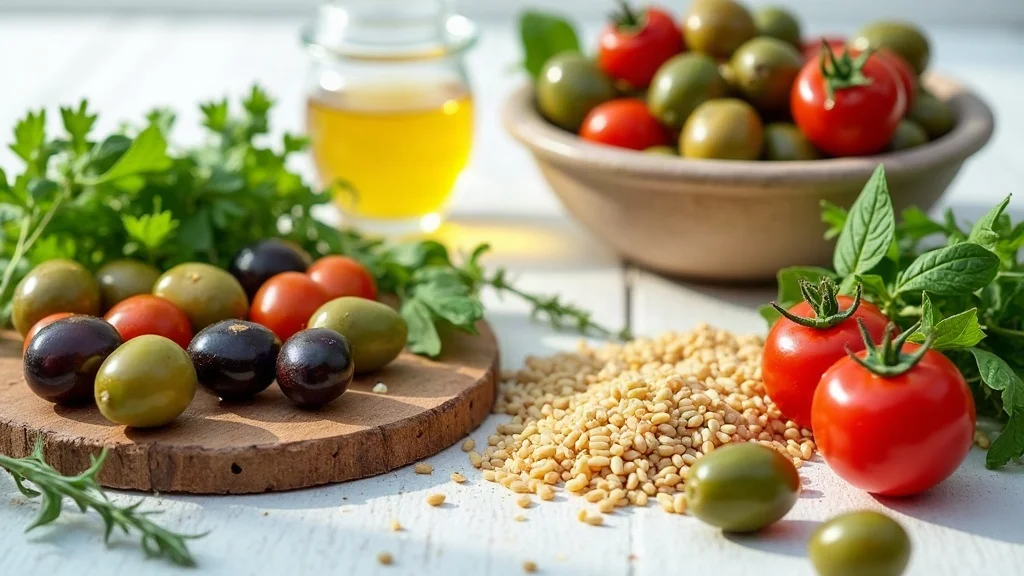 your body is constantly renewing itself - vibrant Mediterranean plant foods on a white surface, supporting body renewal