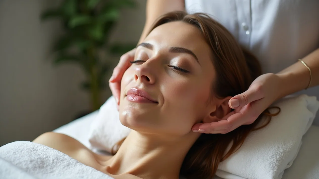 Modern holistic healing session with oxygen therapy and serene ambience for seasonal mental health support
