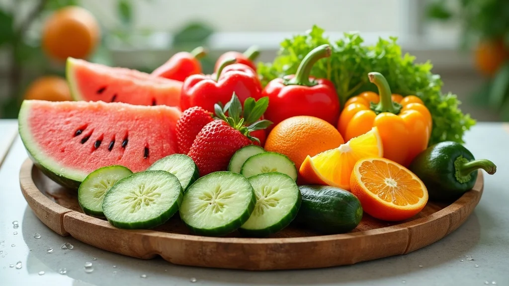 fruits and vegetables for physical hydration for health